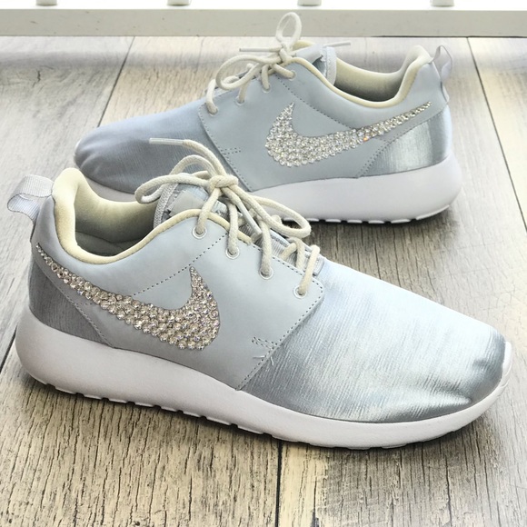 Nike&Swarovski Crystal Roshe One Silver  W AUTHENT - Picture 3 of 8